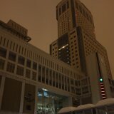DSC08690  ６時前のＪＲタワーです。