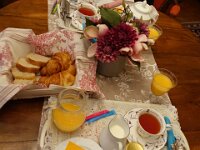 0912 breakfast  12th september  breakfast @ Le Petit Tertre