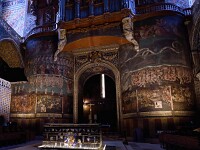 Cathedrale d'Albi Last Judgement  最後の審判 　巨大なフレスコ画だが、中央部は18世紀に、礼拝堂への入り口を設けるために破壊されたとの事