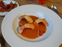 Dinner 17th at LES JARDINS DE  L’OPERA  夕食の一品　ガスパッチョ                              　