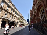 Rue d'Alsace Lorraine Toulouse  ３４℃　暑いです。
