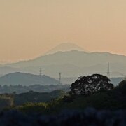Mt Fuji from Kanzan   富士山山頂が見えました