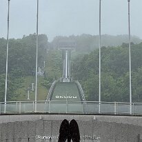 IMG_E3298 大倉山ジャンプ場は雨でした